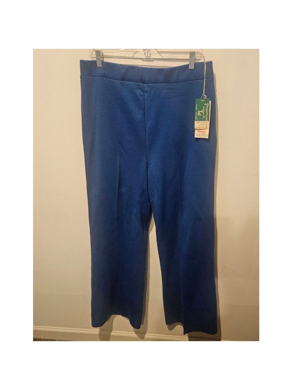 Women's Cape Cod Match Mate Vintage Pull-On Blue Trousers Size 20